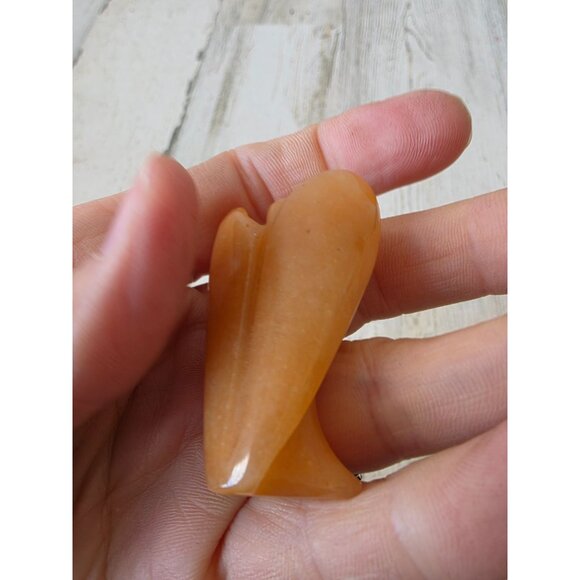 Kalifano carnelian vitality Angel cherub statue rock crystal figurine - Picture 5 of 7